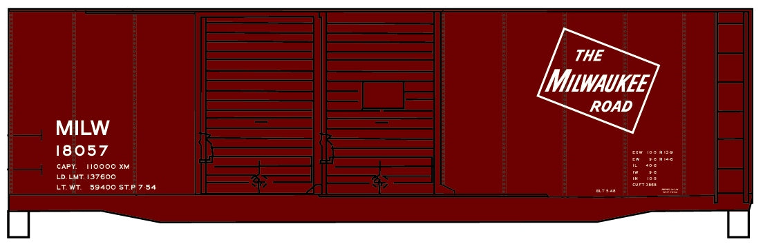 Accurail 36161 Ho 40' Dd Steel Boxcar Milw