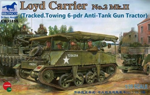 Bronco Models 35188 1/35 Loyd Carrier No2 Mk II Tracked Towing 6-Pdr Anti-Tank Gun Tractor