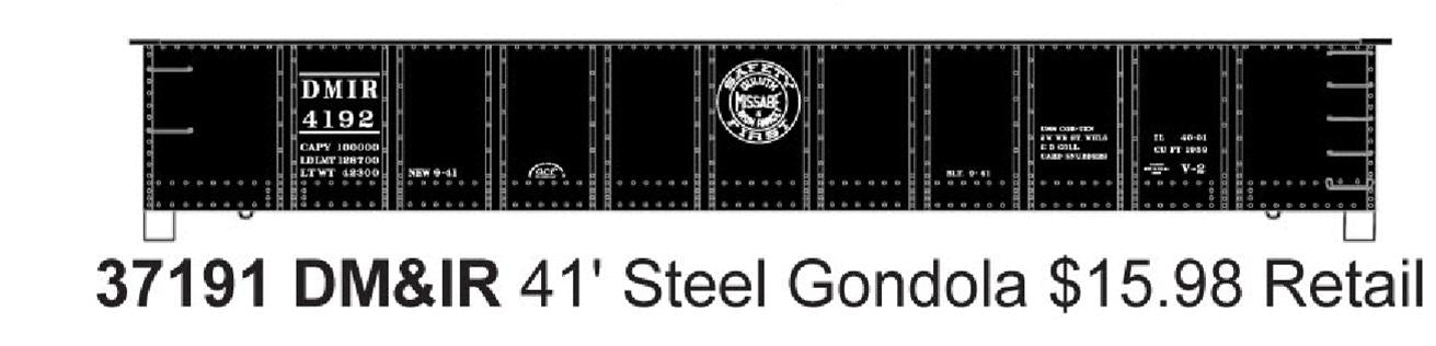 Accurail 37191 Ho 41'Steel Gondola Dm&Ir