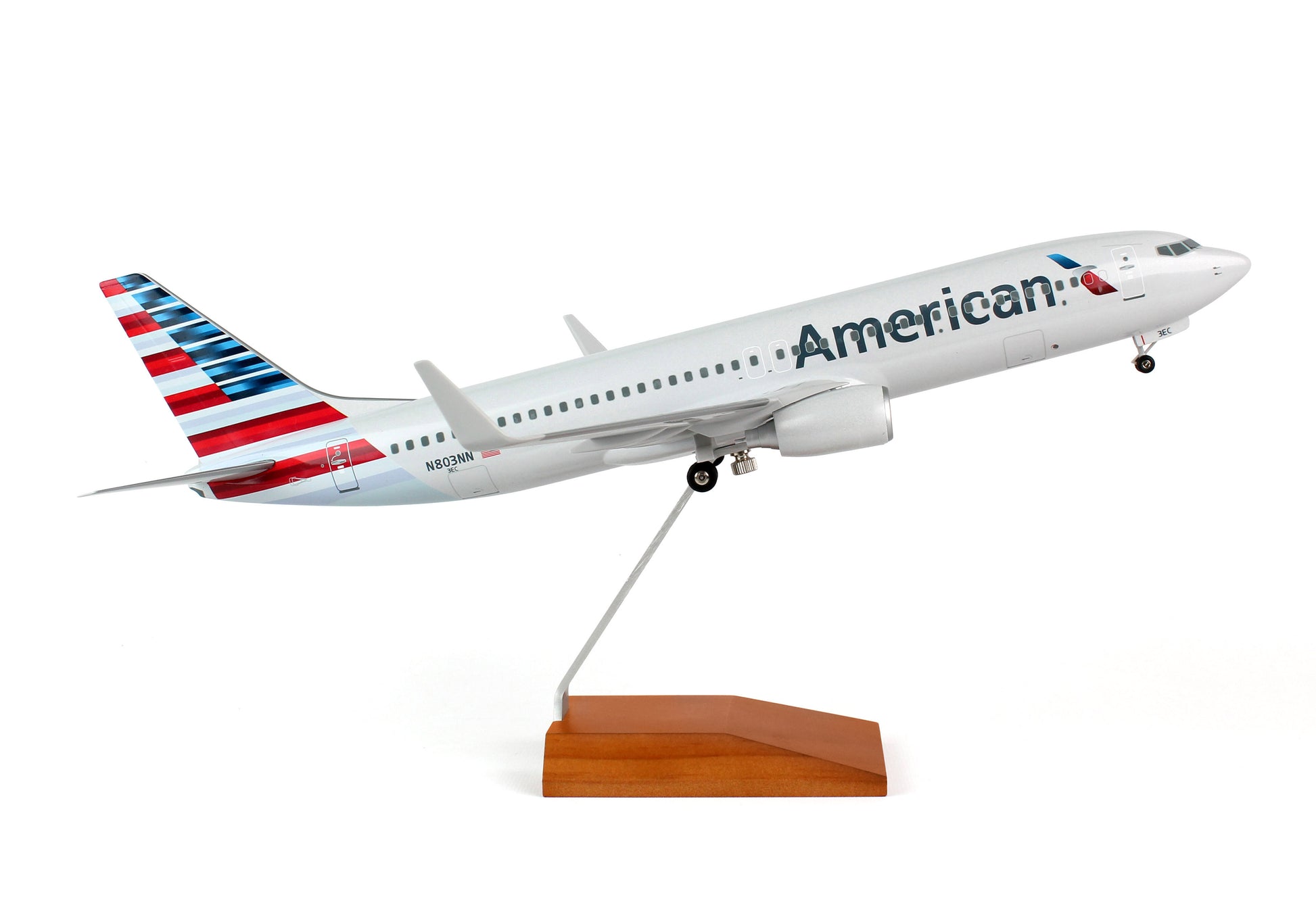 Skymarks Supreme SKR8244 Skymarks American 737-800 1/100 New Livery W/Wood Stand&Gear