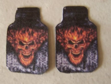 Plastic Dreams 701 1/25 Flaming Skull Car Mat Set