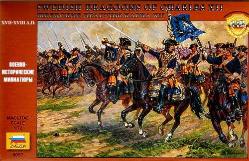 Zvezda 8057 1/72 Swedish Dragoons of Charles XII XVII-XVIII AD (D)