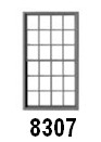 Tichy Trains 8307 HO 12/12 Dbl Hung Masonry Window w/Glazing & Shades 48"w x 86"h (12) (D)
