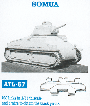 Friulmodel 67 1/35 Somua Track Set (230 Links)