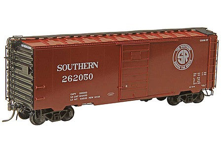 Kadee 4327 HO Scale 40' PS-1 Boxcar - Ready to Run -- Southern Railway 262050 (1948, Boxcar Red, black, SR Logo)