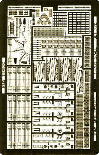Toms Model Works 781 1/700 RMS Olympic Ocean Liner Detail Set for RVL (D)