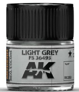 AK Interactive RC253 Real Colors: Light Grey FS36495 Acrylic Lacquer Paint 10ml Bottle
