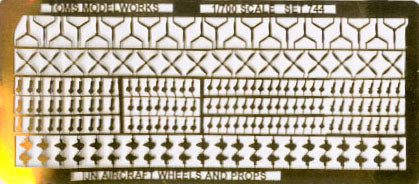 Toms Model Works 744 1/700 IJN Aircraft Wheels & Props (D)