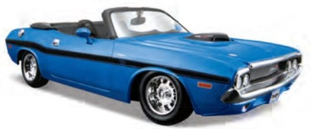 Maisto 31264BLU 1/24 1970 Dodge Challenger R/T Convertible (Met. Blue)