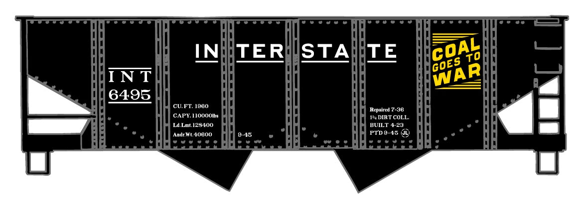 Accurail 80851 Ho Usra Hopper Coal Goes Towar