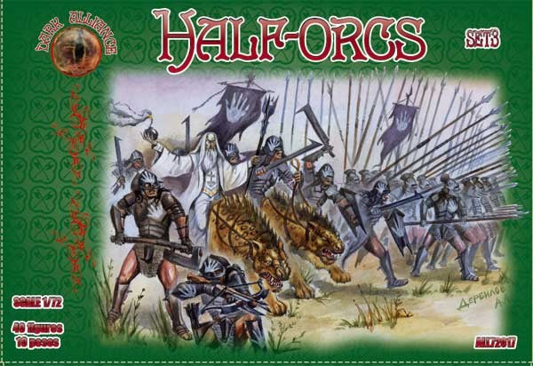 Alliance Figures 72017 1/72 Half Orcs Set # 3 Figures (40)