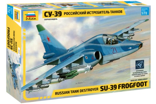 Zvezda 7217 1/72 Russian Su39 Frogfoot Tank Destroyer Attack Aircraft