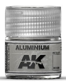 AK Interactive RC20 Real Colors: Aluminum Acrylic Lacquer Paint 10ml Bottle