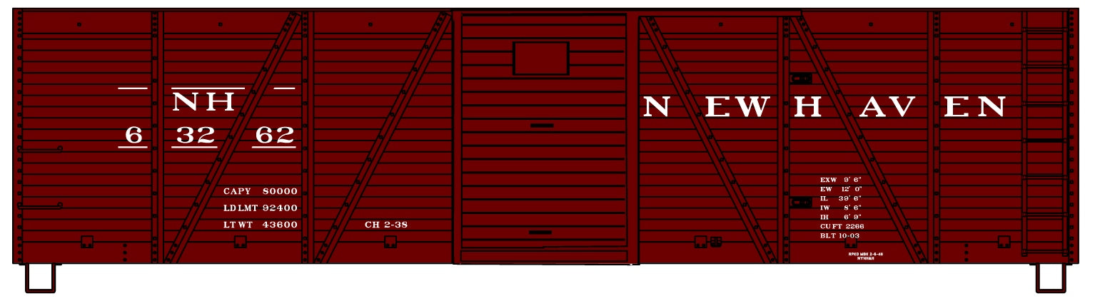 Accurail 7117 Ho 40' Ss Wood Boxcar