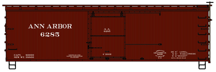 Accurail 1710 Ho 36' Ds Wood Bxcar Aa