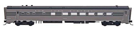 Intermountain Railway 7010 N Scale Centralia Car Shops Eastern Diner w/Interior Light - Ready to Run -- New York Central (20th Century Limited 2-Tone Gray, Stripes in Window Band)