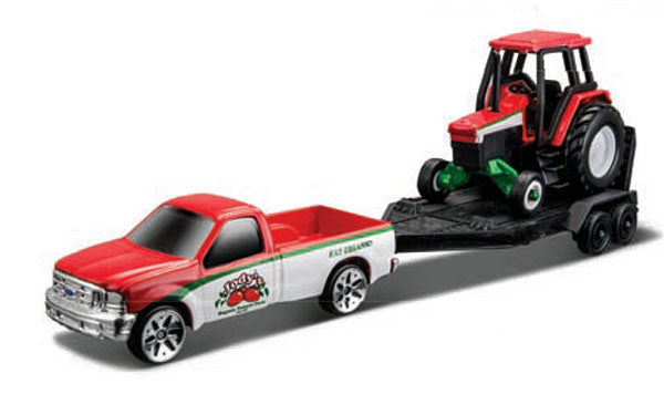Maisto 12328-L 2014 Red And White Chevy Silverado 1500 Z71