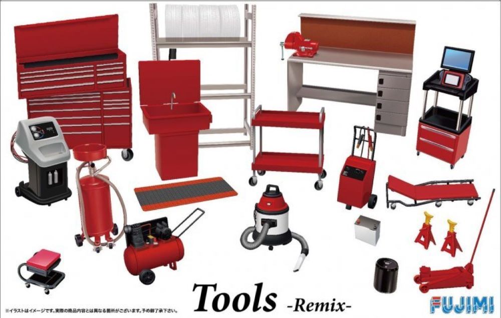 Fujimi 11439 1/24 Garage Tools Set Remix (Re-Issue)