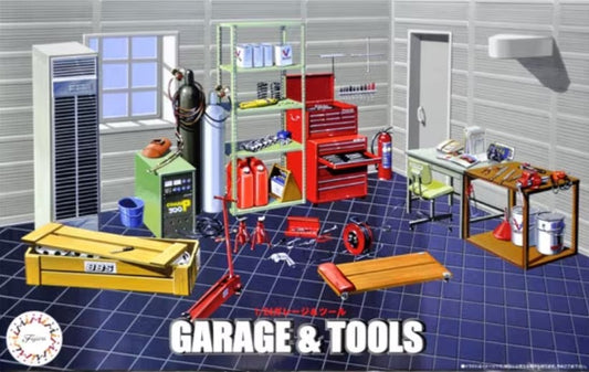 Fujimi 11635 1/24 Garage (Wall Sections/Base) & Tools