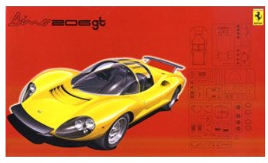 Fujimi 12363 1/24 Ferrari Dino 206GT Sports Car