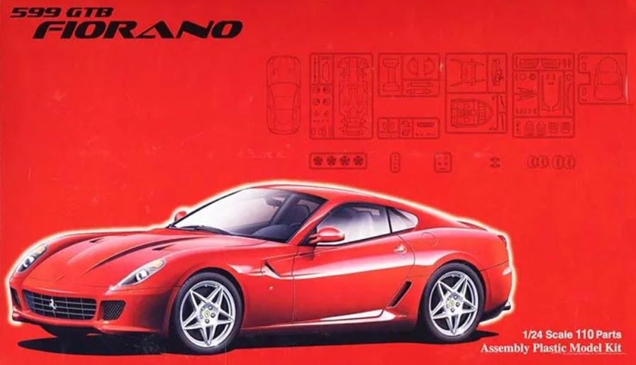 Fujimi 12366 1/24 Ferrari 599 GTB Fiorano Sports Car w/Photo-Etch