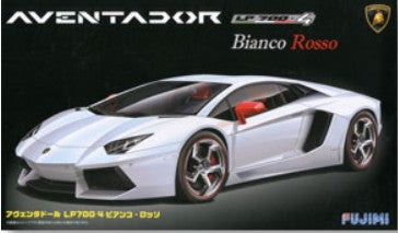 Fujimi Models 12564 1/24 Lamborghini Aventador LP700-4 Bianco Rosso Sports Car