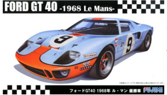 Fujimi 12605 1/24 Ford GT40 #9 1968 LeMans Winner Race Car