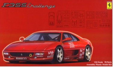 Fujimi Models 12638 1/24 Ferrari F355 Challenge Racing Sports Car