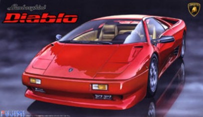 Fujimi 12679 1/24 Lamborghini Diablo 4WD VT Blackstar Sports Car