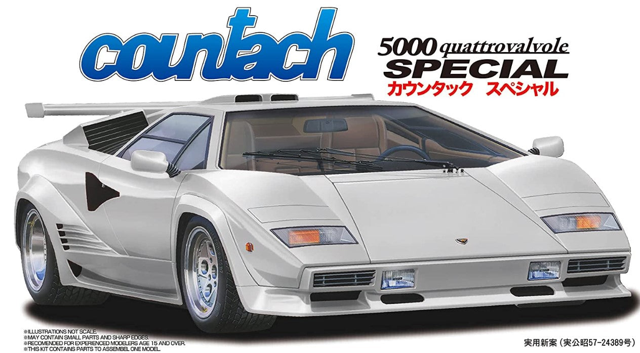 Fujimi 12694 1/24 Lamborghini Countach 5000 Quattrovalvole Special Sports Car