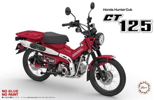 Fujimi 14191 1/12 Honda Hunter Cub CT125 Scooter (Snap Molded in Red)