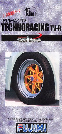 Fujimi Models 19295 1/24 Technoracing TV-R 15" Tire & Wheel Set (4)