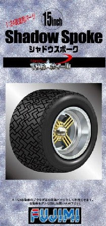 Fujimi Models 19303 1/24 Shadow Spoke 15" Tire & Wheel Set (4)
