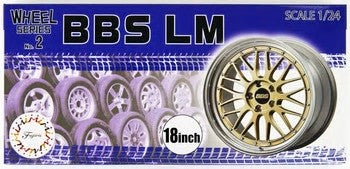 Fujimi Models 19343 1/24 BBS LM 18 Tire & Wheel Set