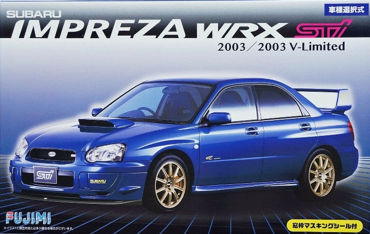 Fujimi Models 3940 1/24 2003 Subaru Impreza WRX Sti V-Limited 4-Door Car