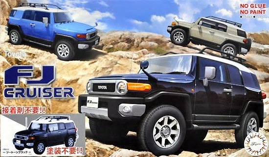 Fujimi 6614 1/24 Toyota FJ Cruiser 2-Door SUV (Snap Molded in Black)
