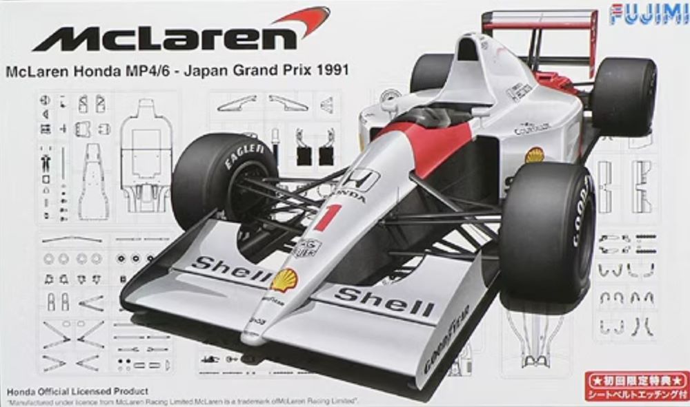 Fujimi 9044 1/20 1991 McLaren Honda MP4/6 Japan Grand Prix Race Car