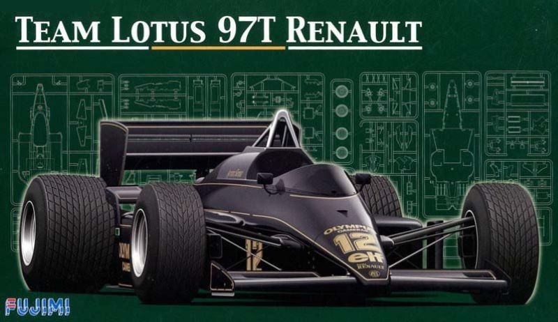 Fujimi 9195 1/20 1985 Team Lotus 97T Renault GP Race Car (Re-Issue)