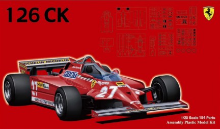 Fujimi 9196 1/20 Ferrari 126CK 1981 Race Car