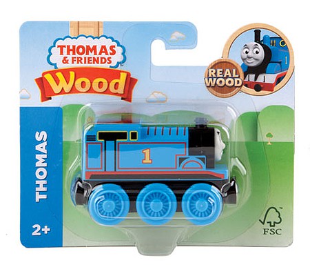 Fisher Price GGG29 V Scale Thomas and Friends(TM) Wooden Railway -- Thomas the Tank Engine (blue)