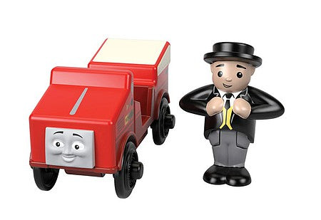 Fisher Price GGG36 V Scale Winston - Thomas and Friends(TM) Wooden Railway -- With Car and Figure (red)