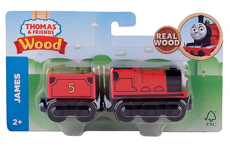 Fisher Price GGG62 V Scale Thomas and Friends(TM) Wooden Railway -- James (red)