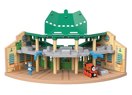 Fisher Price GGG72 V Scale Thomas and Friends(TM) Wooden Railway -- Tidmouth Sheds Roundhouse
