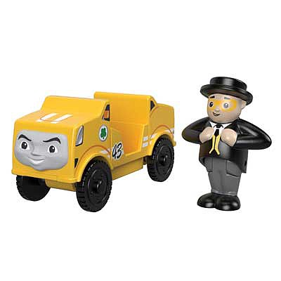 Fisher Price GGG75 V Scale Ace the Racer(TM) - Thomas and Friends(TM) Wooden Railway -- With Figure (yellow)