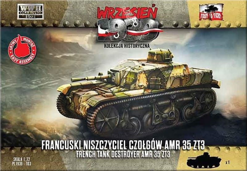 First to Fight 103 1/72 WWII AMR35 ZT3 French Tank Destroyer
