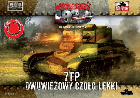 First to Fight 32 1/72 WWII 7TP Polish Light Tank w/Double Turret