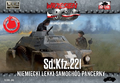 First to Fight 48 1/72 WWII SdKfz 221 German Light Armored Car