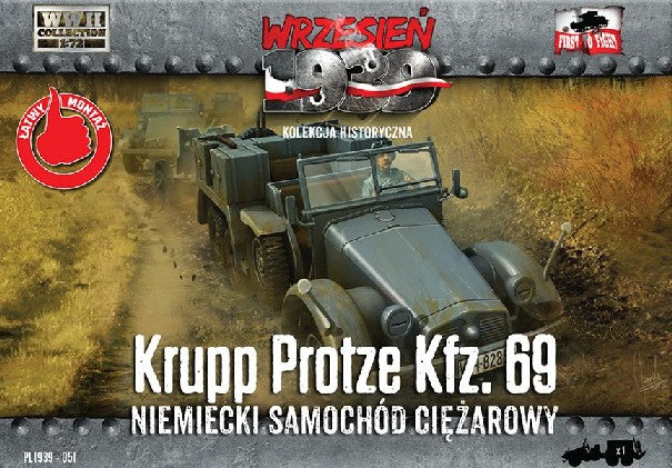 First to Fight 51 1/72 WWII Krupp Protze Kfz69 Army Truck