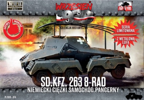 First to Fight 74 1/72 WWII SdKfz 263 8-Rad German Heavy Armored Car