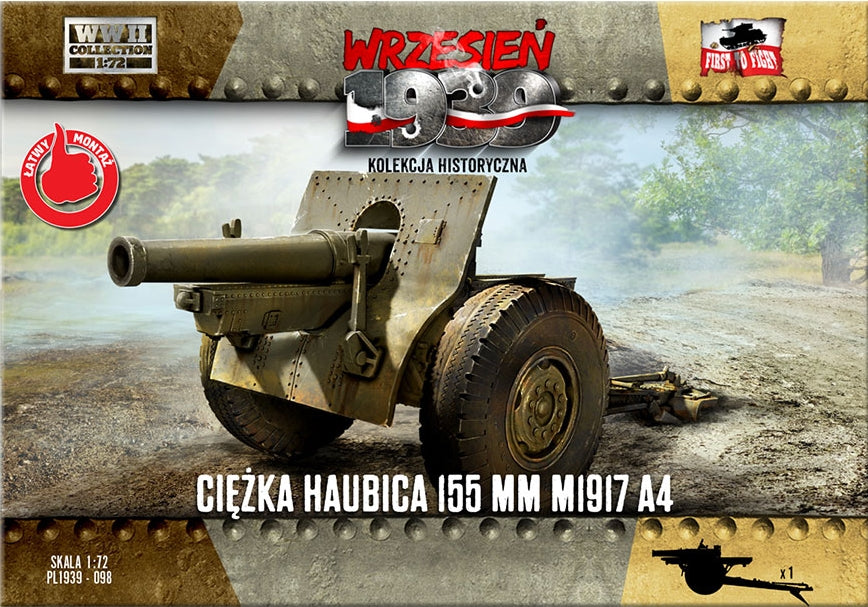 First to Fight 98 1/72 WWII 155mm M1917 A4 Heavy Howitzer